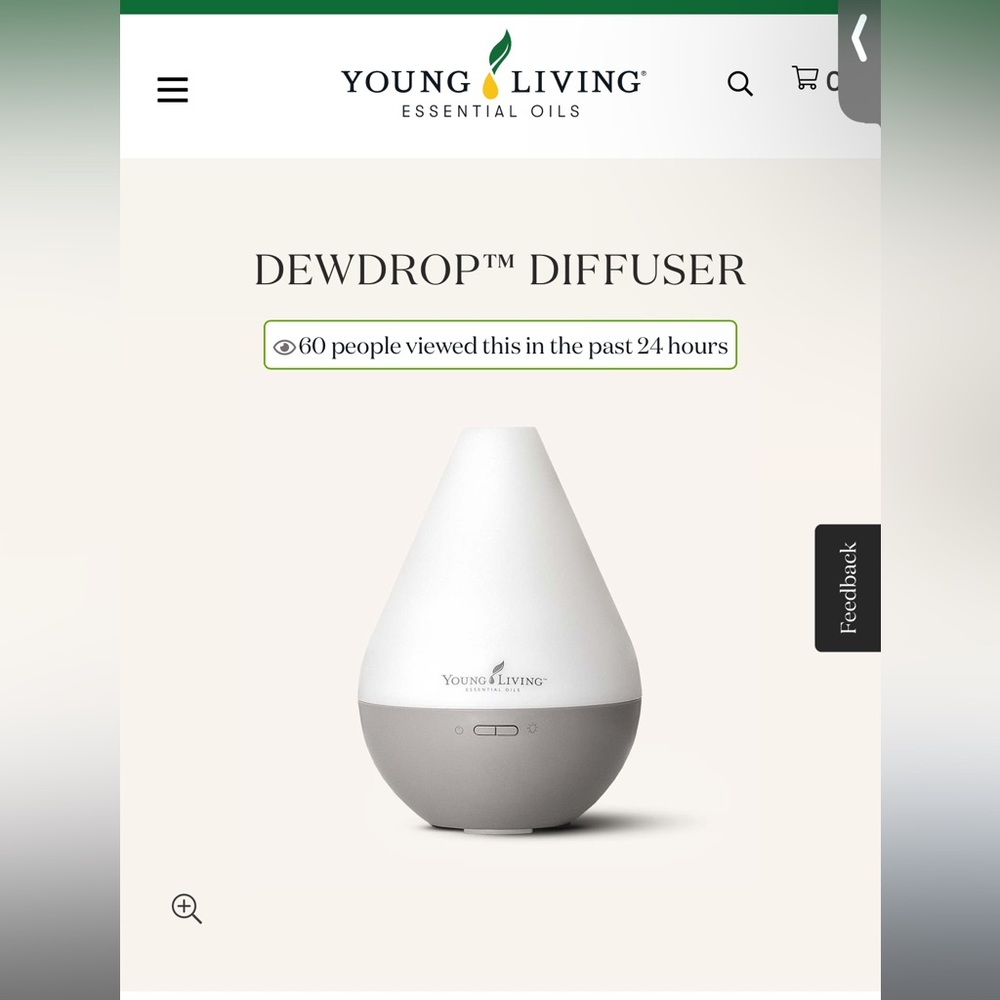 Young Living Dew Drop Diffuser  BRAND NEW